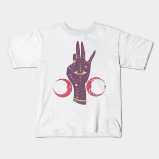 Luna Magic Hand Sign Kids T-Shirt